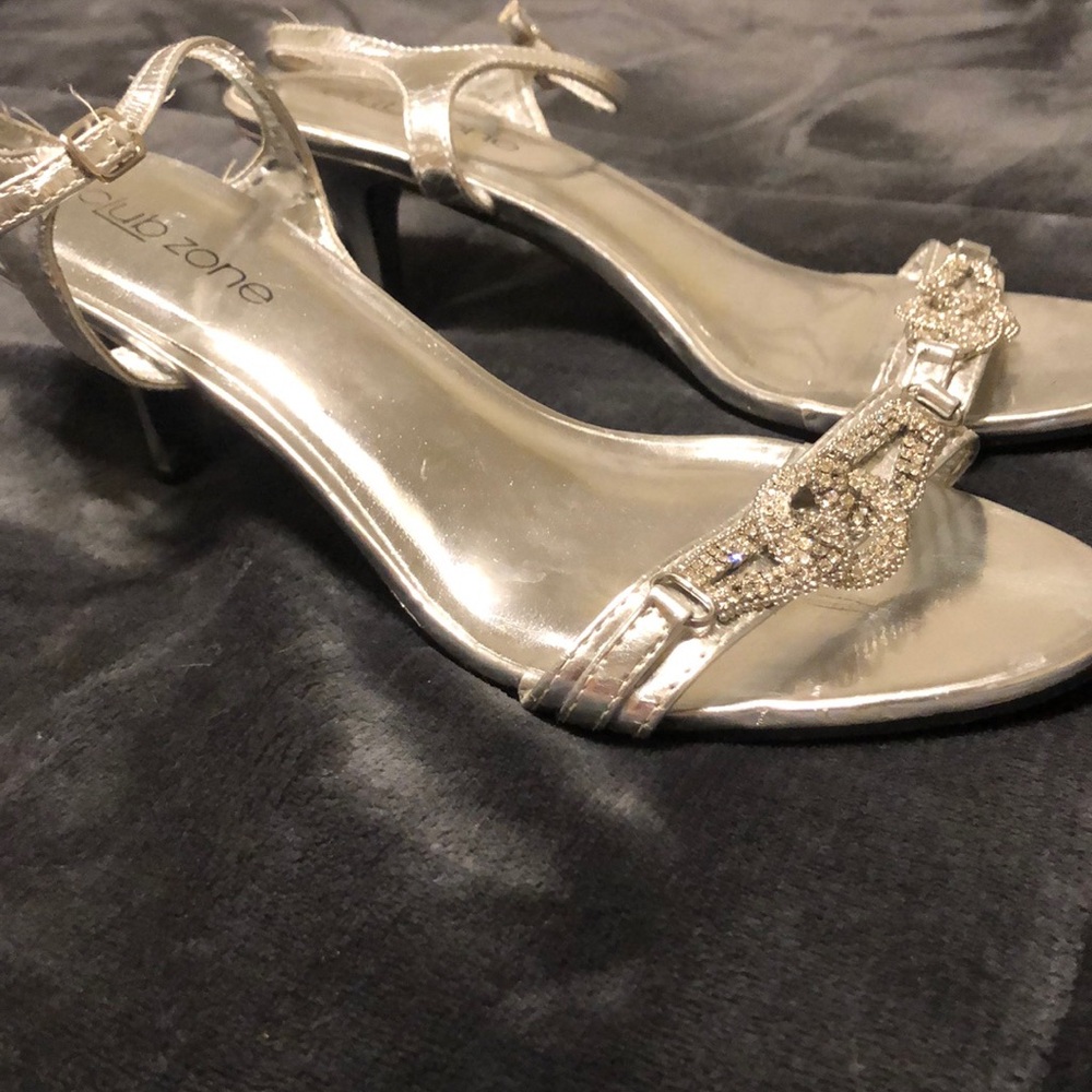 Silver High Heels